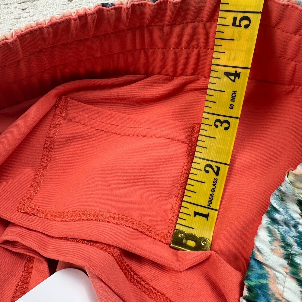 Fabletics Latrice Shorts XL Tropical Palm Print Double Layer Compression Lining - Picture 10 of 10